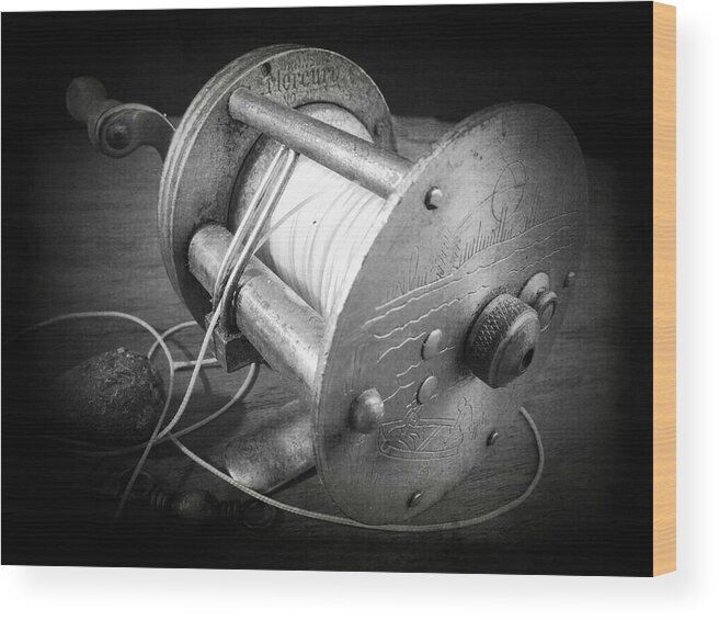 Fishing Wood Print featuring the photograph Vintage Bronson by Scott Kingery