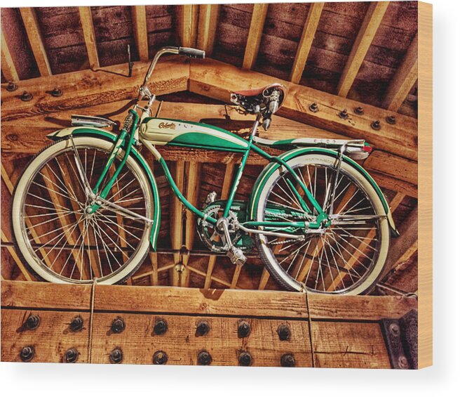 Vintage Bicycle Wood Print featuring the photograph Vintage Cicycle by Pat Moore