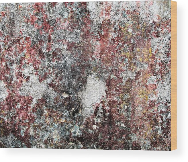 Texture Wood Print featuring the photograph Wall Abstract 103 by Maria Huntley