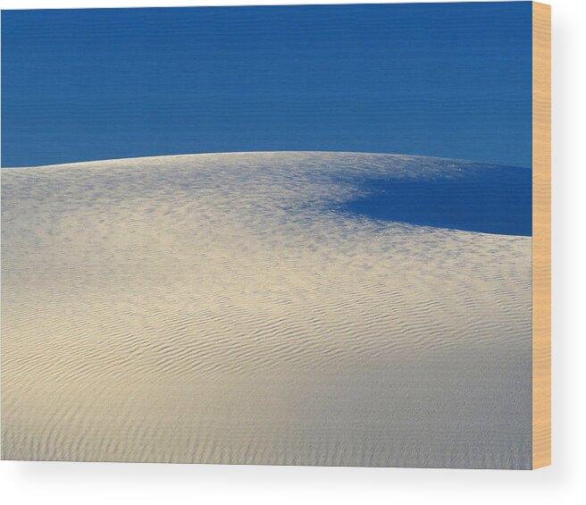 White Sands National Monument Wood Print featuring the photograph White Sands Dawn #68 by Cindy McIntyre