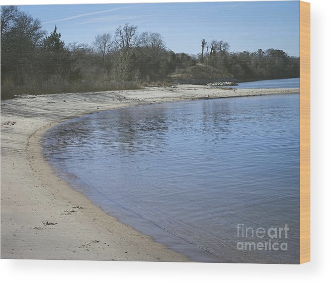  Wood Print featuring the photograph York River by Melissa Messick