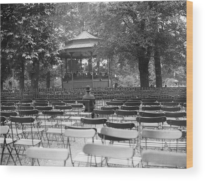 Concert Wood Print featuring the photograph Audience Of One #1 by General Photographic Agency