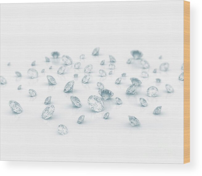 Nobody Wood Print featuring the photograph Diamonds #1 by Jesper Klausen/science Photo Library
