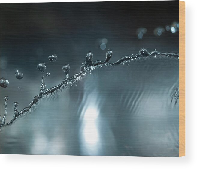 Purity Wood Print featuring the photograph Water Wave #2 by Portishead1