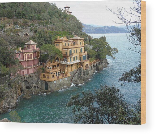 Portofino Wood Print featuring the photograph Portofino #4 by Yohana Negusse