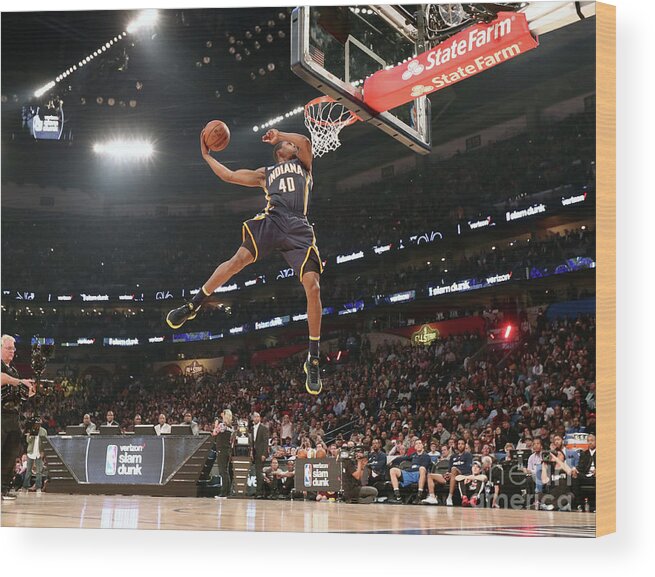 Event Wood Print featuring the photograph Verizon Slam Dunk Contest 2017 by Nathaniel S. Butler