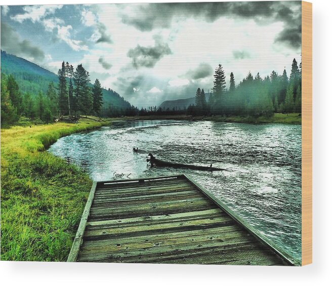 Yellowstone National Park Wood Print featuring the photograph Yellowstone National Park #6 by Susan Jensen