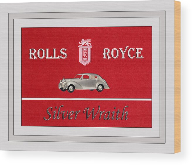 Rolls Royce Silver Wraith Wood Print featuring the photograph Automotive Art 190 by Andrew Fare