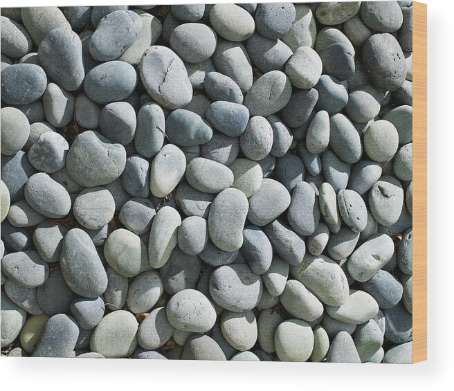 Bellingham Wood Print featuring the photograph Background Of Gray Stones by Ryan Mcvay