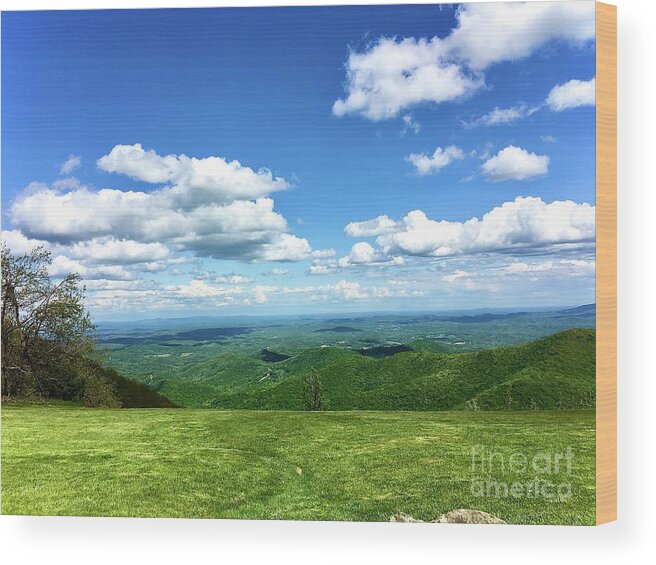 Bridge Wood Print featuring the photograph Blue Ridge Parkway Bridge by Eunice Warfel