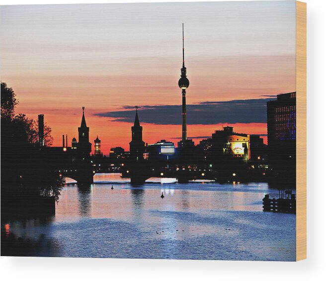 Tranquility Wood Print featuring the photograph Cityscape by Flickrcollection