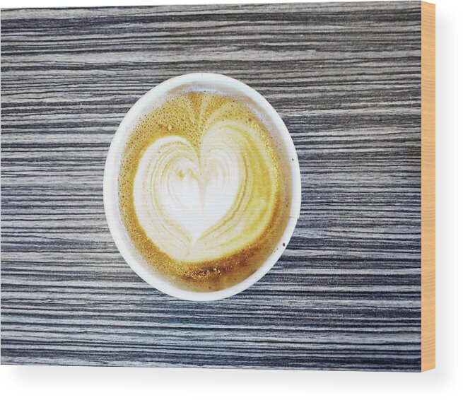 Refreshment Wood Print featuring the photograph Coffee Cup by Richard Newstead