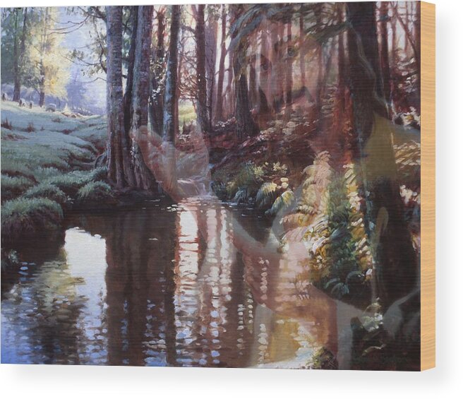 Creation Wood Print featuring the painting Come, explore with Me by Graham Braddock