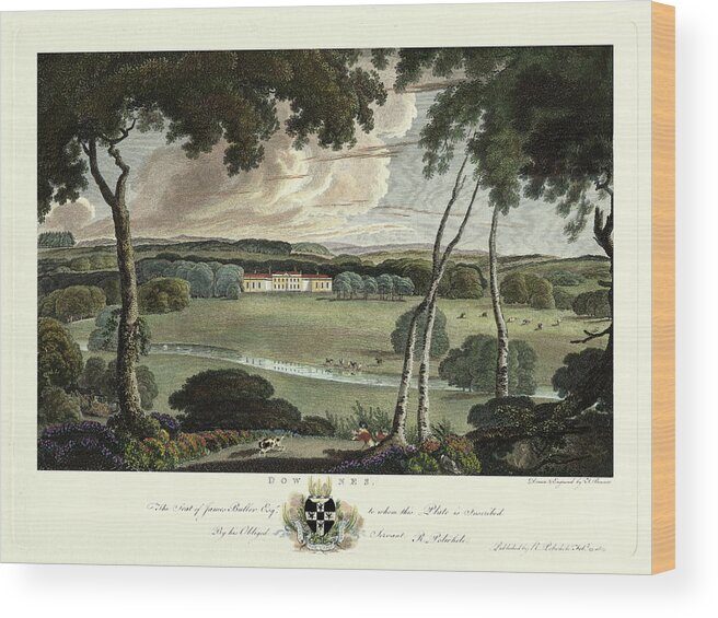 English Wood Print featuring the painting Downes Estate by Richard Polwhele