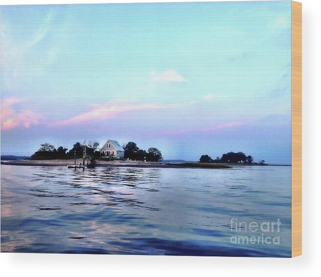 Island Wood Print featuring the photograph Drive-By Shooting No. 28- Island Home- Betts Island by Xine Segalas