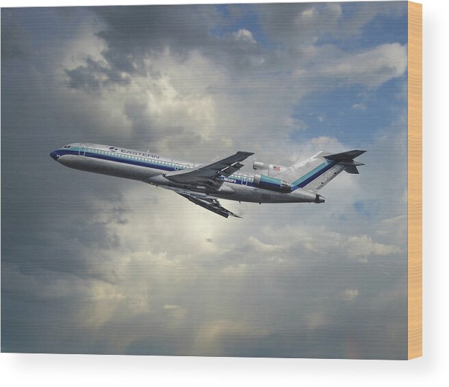 Eastern Airlines Wood Print featuring the photograph Eastern Boeing 727 Whisperjet by Erik Simonsen