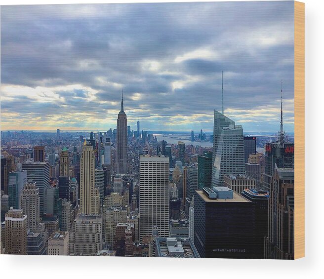 Empire State Building Wood Print featuring the photograph Empire State by Chris Montcalmo