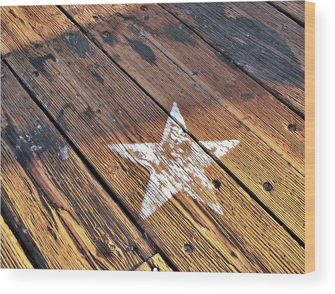 Big Wood Print featuring the photograph Five-pointed by JAMART Photography