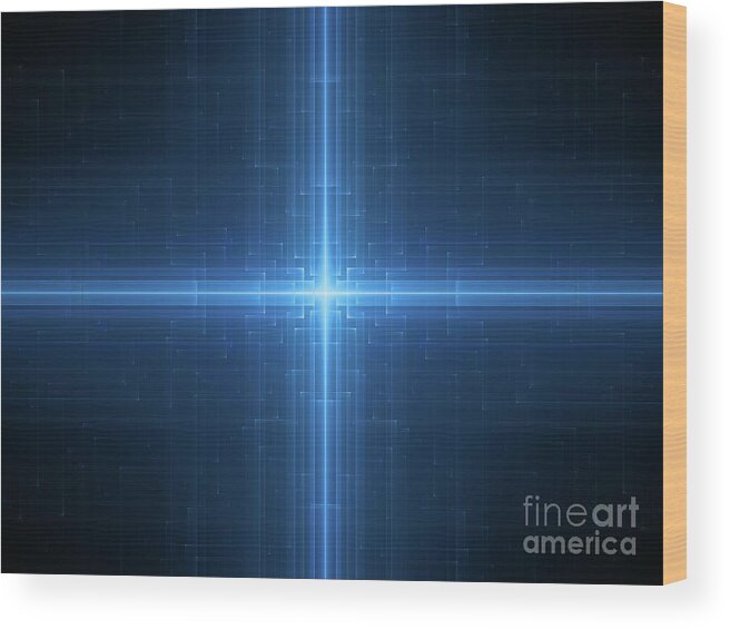 Background Wood Print featuring the photograph Futuristic Hardware by Sakkmesterke/science Photo Library