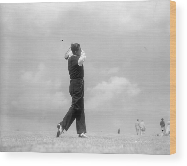 People Wood Print featuring the photograph Golf Swing by London Express
