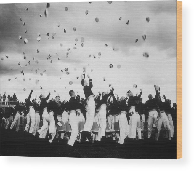 Armed Forces Wood Print featuring the photograph Graduation Day by Keystone Features