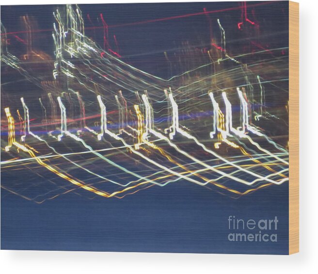 Abstract Wood Print featuring the photograph Great Leaps by World Reflections By Sharon