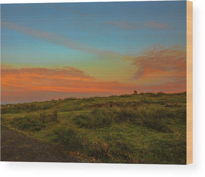 Irish Sunset- Wood Print featuring the photograph Irish sunset #i1 by Leif Sohlman