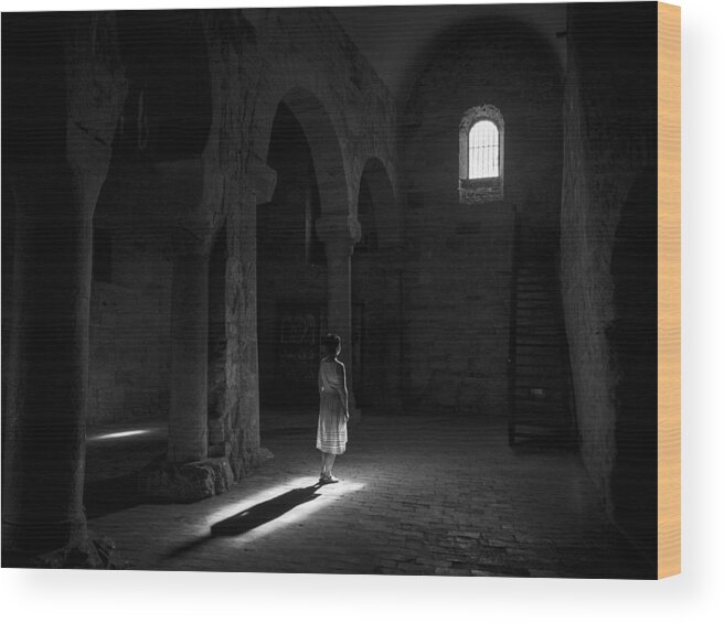 Mood Wood Print featuring the photograph Light In The Monastery Of Suso by Adolfo Urrutia