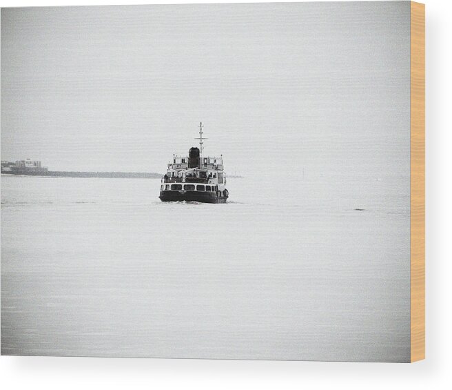 Liverpool Wood Print featuring the photograph LIVERPOOL. The Mersey Ferry 'Royal Iris' by Lachlan Main