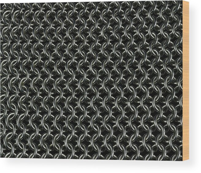 Chainmail Wood Print featuring the photograph Maille I by Joseph Roberts