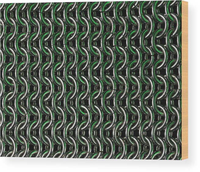 Chainmail Wood Print featuring the photograph Maille IIi by Joseph Roberts