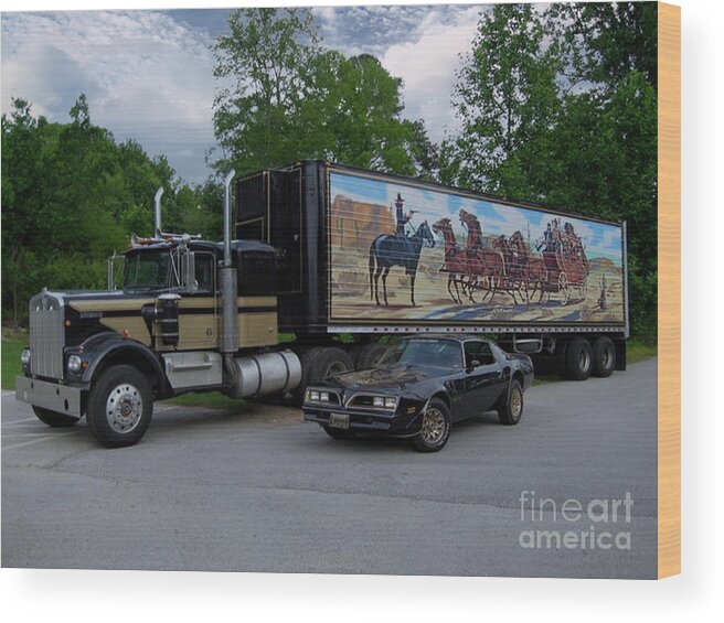 Smokey And Bandit Wood Print featuring the photograph Movie Icon - Smokey and Bandit by Dale Powell