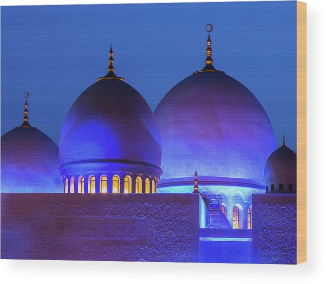 Uae Wood Print featuring the photograph Nocturne by Andreas Agazzi