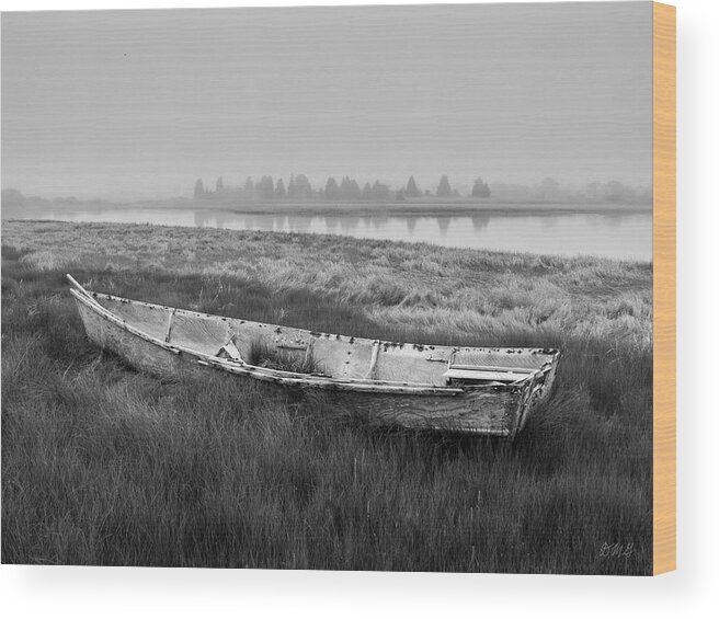 Tiverton Wood Print featuring the photograph Old Boat in Tidal Marsh by David Gordon