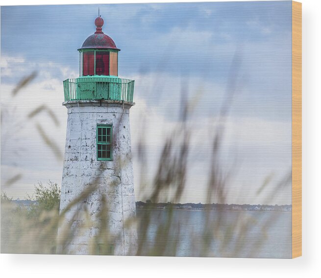 Lighthouse Wood Print featuring the photograph Old Point Comfort Lighthouse by Lori Rowland