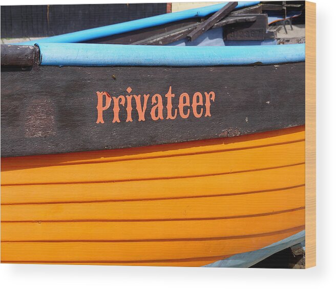 Richard Reeve Wood Print featuring the photograph Privateer by Richard Reeve