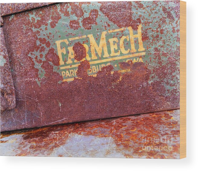 Rust Wood Print featuring the photograph Rusted Toolbox by Carol Groenen