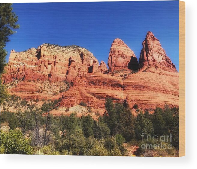 Hiking Wood Print featuring the photograph Sedona Arizona by Abigail Diane Photography