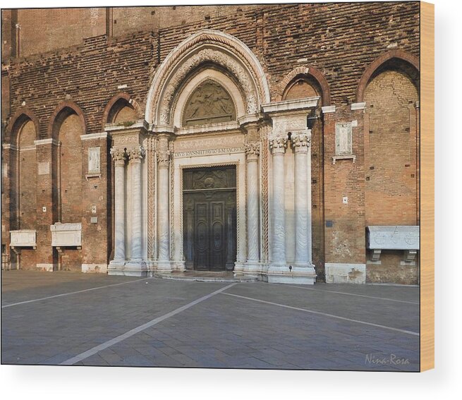 Venice Wood Print featuring the photograph St. Paolo's Church by Nina-Rosa Dudy