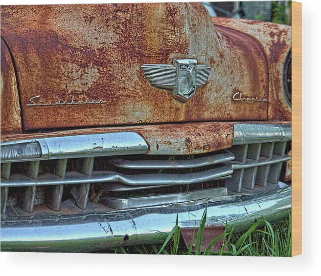 Studebaker Wood Print featuring the photograph Studebaker #26 by James Clinich