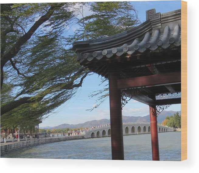 Summer Palace Wood Print featuring the photograph Breezy #1 by Kerry Obrist