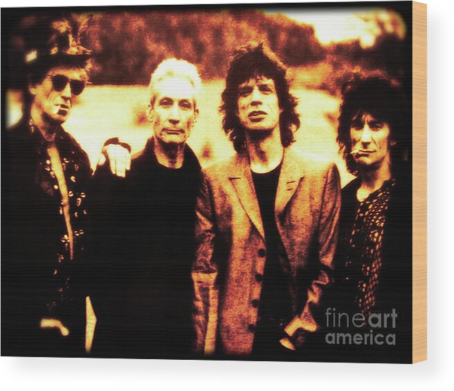 The Rolling Stone Wood Print featuring the photograph The Rolling Stones by Doc Braham