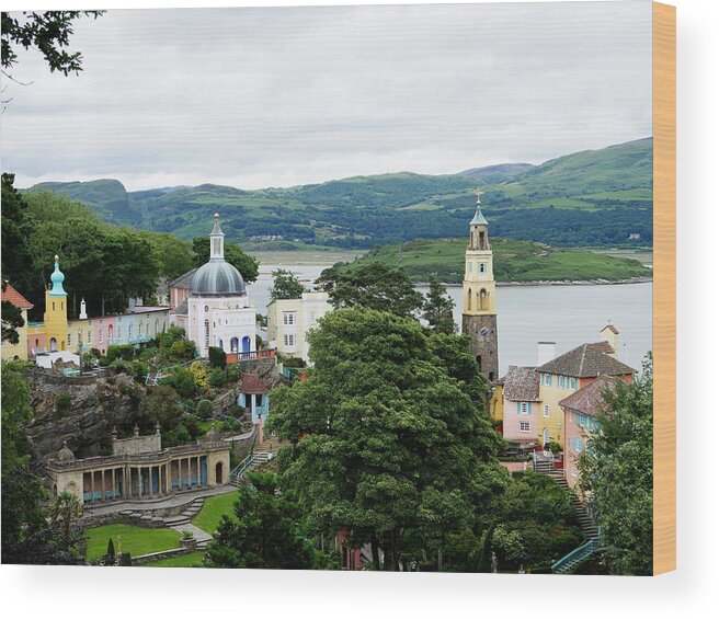 Richard Reeve Wood Print featuring the photograph The Village 1 by Richard Reeve