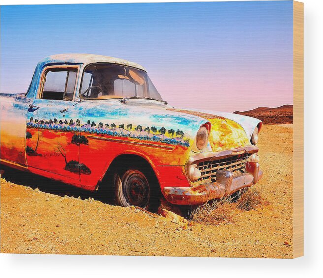 Outback Wood Print featuring the photograph Quirky Cars of The Outback #2 by Lexa Harpell