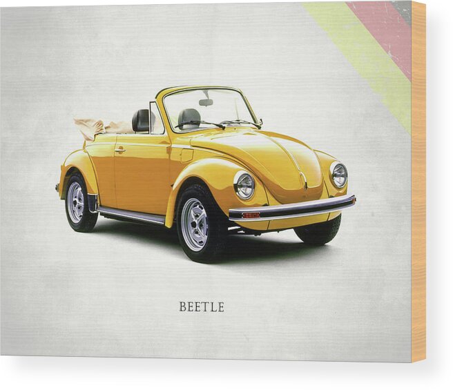 Vw Beetle Wood Print featuring the photograph The Beetle 1972 by Mark Rogan