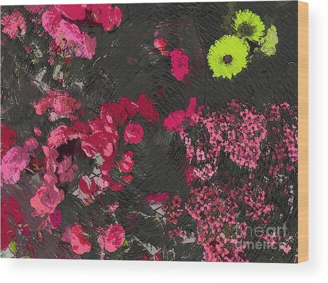 Flowers Wood Print featuring the photograph Bouquet of Roses #1 by Katherine Erickson