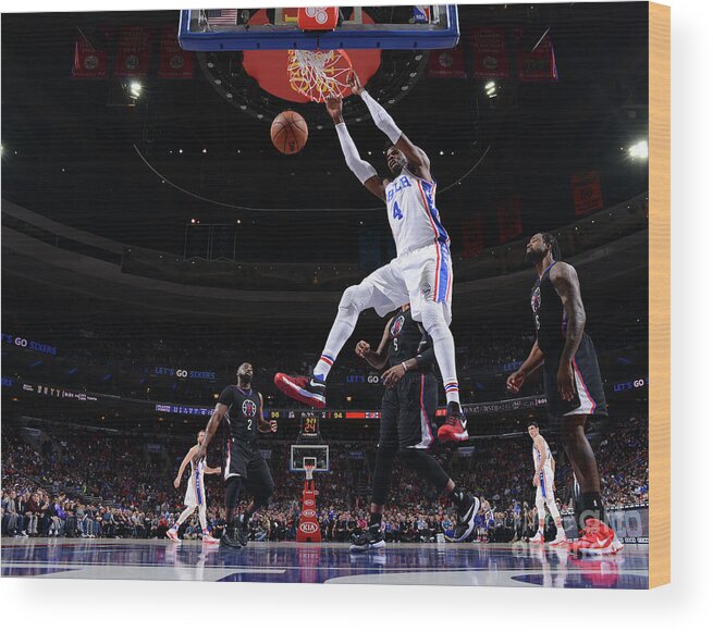 Nba Pro Basketball Wood Print featuring the photograph Nerlens Noel by Jesse D. Garrabrant