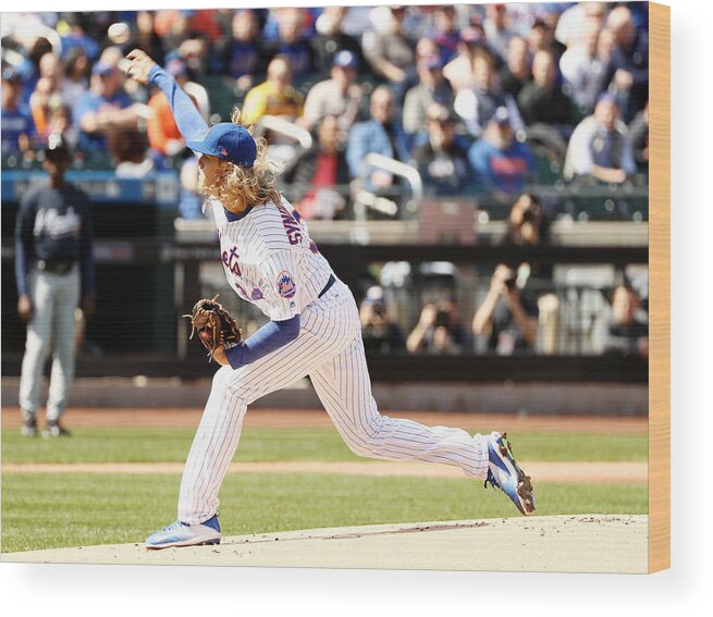 People Wood Print featuring the photograph Noah Syndergaard #1 by Elsa