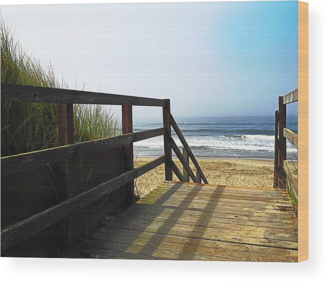 Vacation Wood Print featuring the photograph Pajaro Dunes Beach #1 by Richard Thomas