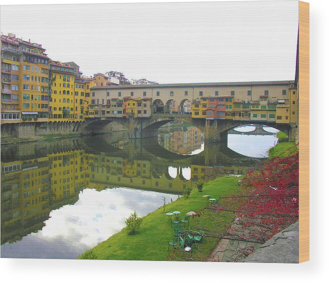 Ponte Vecchio Wood Print featuring the photograph Ponte Vecchio #2 by Regina Muscarella